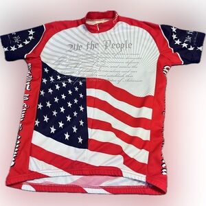 Men's Red and Blue Cycling Jersey